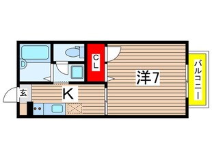 メゾン・ヴェ－ルの物件間取画像